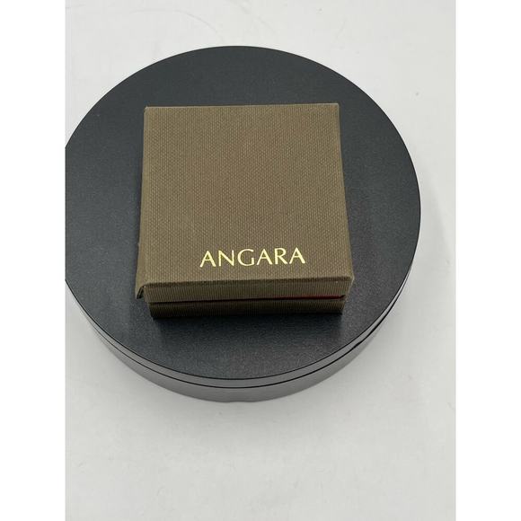 Angara Sterling Silver 925 Garnet Knot Pendant and Stud Earring Set July New - Picture 4 of 12